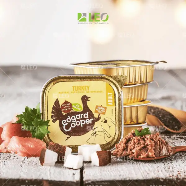 Sản phẩm pate đóng gói bằng khay nhôm tiệt trùng