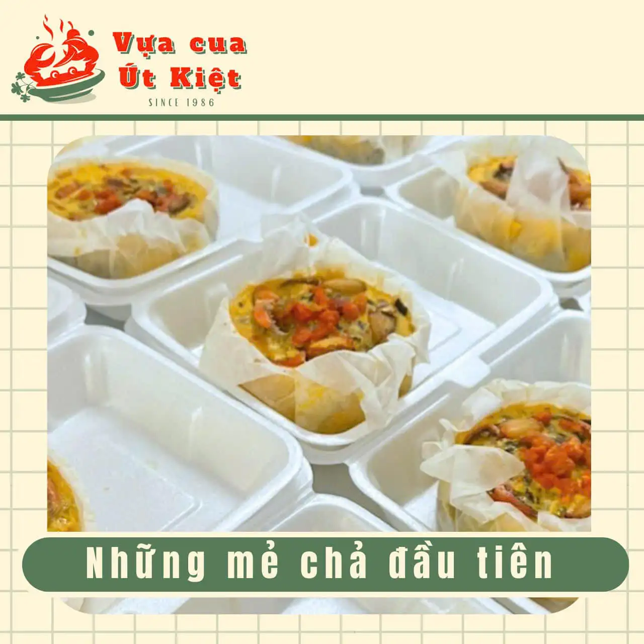 Chuyện 2 Năm Tìm Kiếm “Chân Ái” cho món chả cua: Khay Nhôm LEO Và Lời Giải Cho Vựa Hải Sản Út Kiệt 2 Chả cua được đóng gói bằng hộp xốp