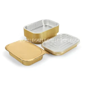 Nắp seal nhôm & nắp nhựa đi kèm cho Khay nhôm chữ nhật cao cấp 320ml LEO Aluminium Packaging