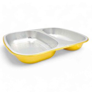 Khay nhôm đựng cơm 2 ngăn 800ml