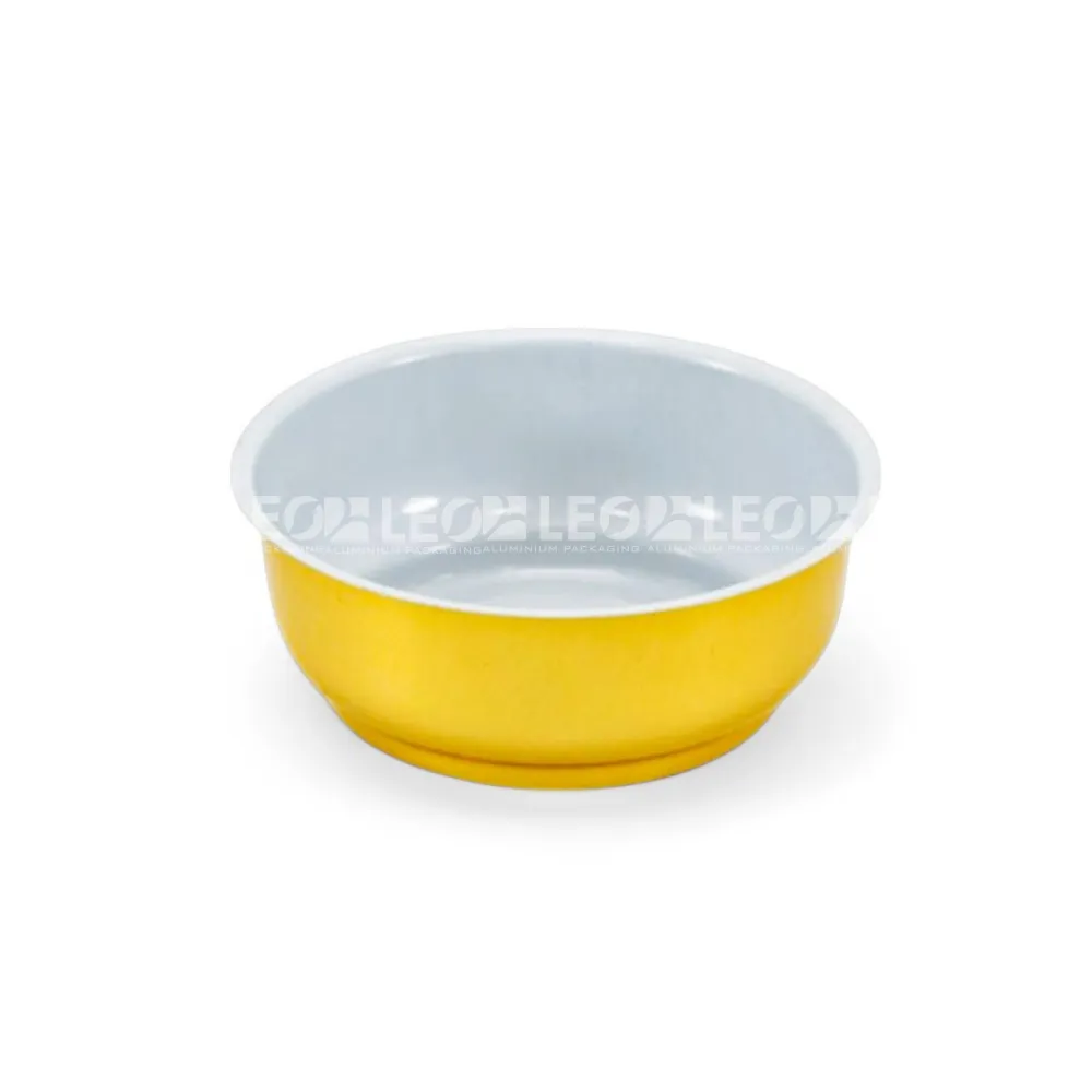 Cận cảnh độ sâu lòng chén nhôm tròn 60ml từ LEO Aluminum Packaging