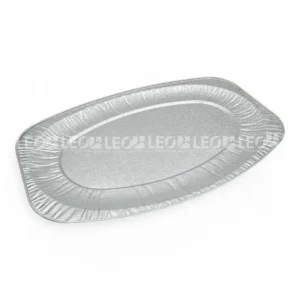 Cận cảnh độ sâu lòng khay nhôm oval 2670ml từ LEO Aluminium Packaging