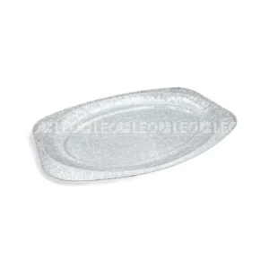 Cận cảnh độ sâu lòng khay nhôm oval 780ml từ LEO Aluminium Packaging