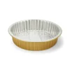 Cận cảnh thiết kế & độ sâu lòng khay nhôm tròn cao cấp 2430ml từ LEO Aluminium Packaging