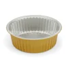 Cận cảnh độ sâu lòng & kích thước miệng khay nhôm tròn cao cấp 2870ml từ LEO Aluminium Packaging