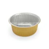 Cận cảnh độ sâu lòng & chiều cao khay nhôm tròn cao cấp 3470ml từ LEO Aluminium Packaging