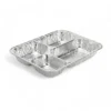 Cận cảnh độ sâu lòng khay nhôm phổ thông 4 ngăn 850ml từ LEO Aluminium Packaging