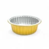 Cận cảnh lòng khay nhôm tròn cao cấp 520ml từ LEO Aluminium Packaging, phù hợp đóng gói cháo, súp,.. mang đi