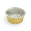 Cận cảnh độ sâu lòng khay nhôm tròn cao cấp 960ml từ LEO Aluminium Packaging