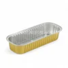 Cận cảnh chiều cao lòng khay nhôm của khay nhôm bánh hình chữ nhật cao cấp 200ml từ LEO Aluminium Packaging