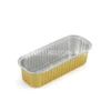 Cận cảnh độ sâu lòng của khay nhôm bánh hình chữ nhật cao cấp 270ml từ LEO Aluminium Packaging