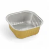 Cận cảnh độ sâu lòng khay nhôm vuông cao cấp 300ml từ LEO Aluminium Packaging