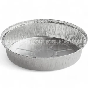 Cận cảnh độ sâu lòng khay nhôm phổ thông tròn 1020ml từ LEO Aluminium Packaging