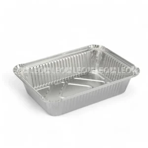 Cận cảnh lòng khay nhôm phổ thông hình chữ nhật 1040ml từ LEO Aluminium Packaging