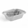 Cận cảnh độ sâu lòng khay nhôm phổ thông hình chữ nhật 250ml từ LEO Aluminium Packaging
