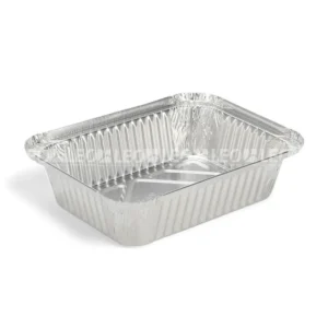 Cận cảnh lòng khay nhôm phổ thông hình chữ nhật 680ml từ LEO Aluminium Packaging