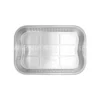 Cận cảnh mặt trong khay nhôm chữ nhật cao cấp 2800ml, kích thước miệng 328x224mm từ LEO Aluminium Packaging