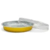 Dĩa nhôm tròn cao cấp 900ml & nắp nhựa đi kèm từ LEO Aluminium Packaging