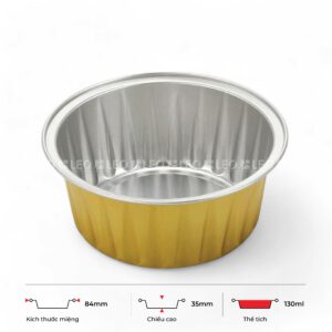 Khay nhôm tròn cao cấp 110ml