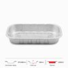 Khay nhôm chữ nhật cao cấp 2200ml 2 Khay nhôm chữ nhật cao cấp 2200ml
