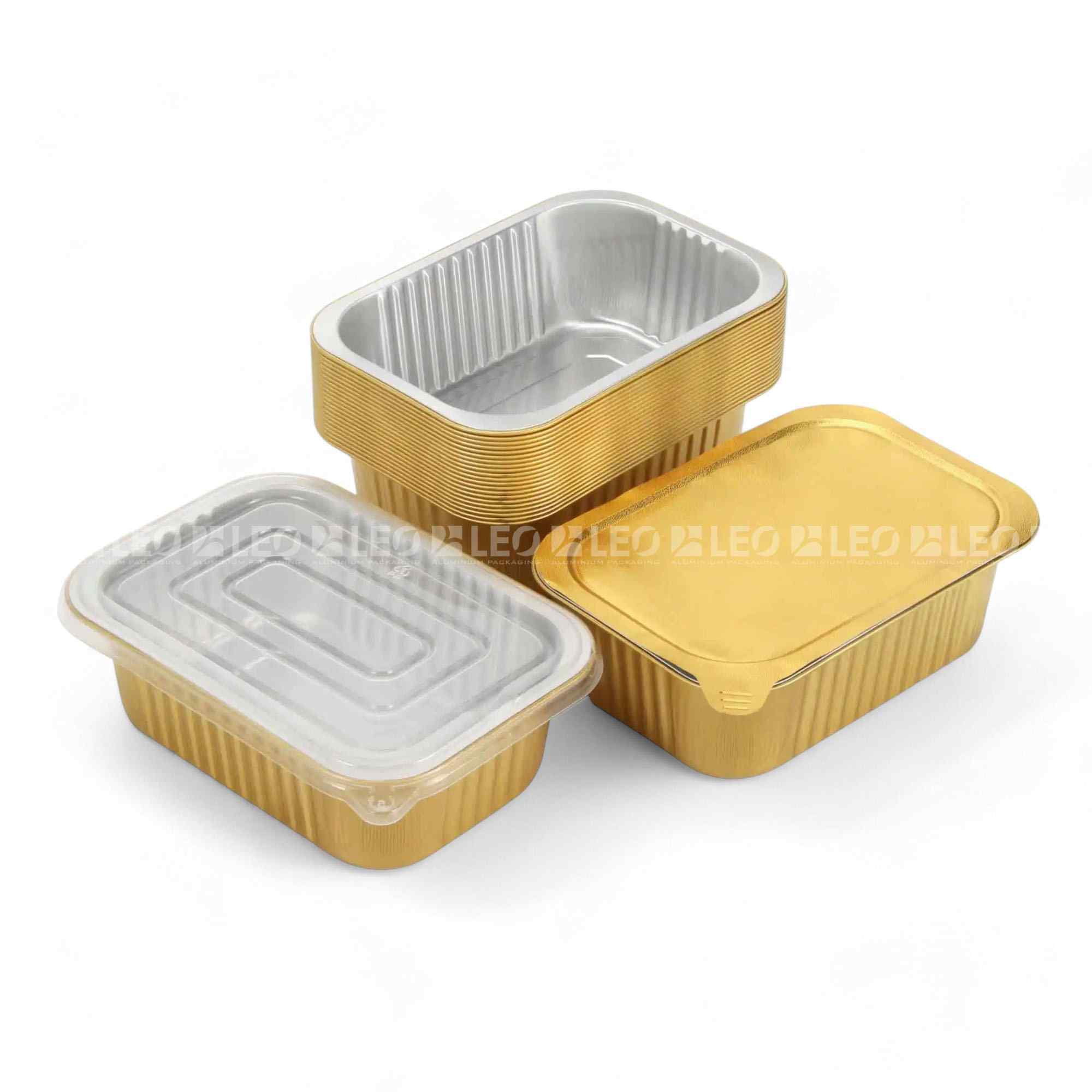 Khay nhôm chữ nhật cao cấp 885ml 5 Khay nhôm chữ nhật cao cấp 885ml