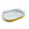 Khay nhôm oval cao cấp 1340ml và nắp nhựa đi kèm thực tế từ LEO Aluminium Packaging