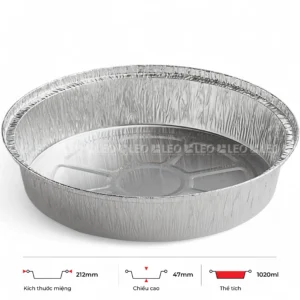 Khay nhôm tròn 1020ml
