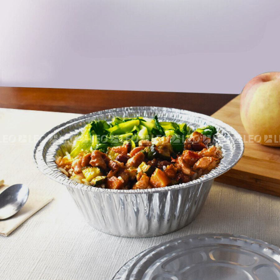 Khay nhôm tròn 750ml 4 Khay nhôm tròn 750ml