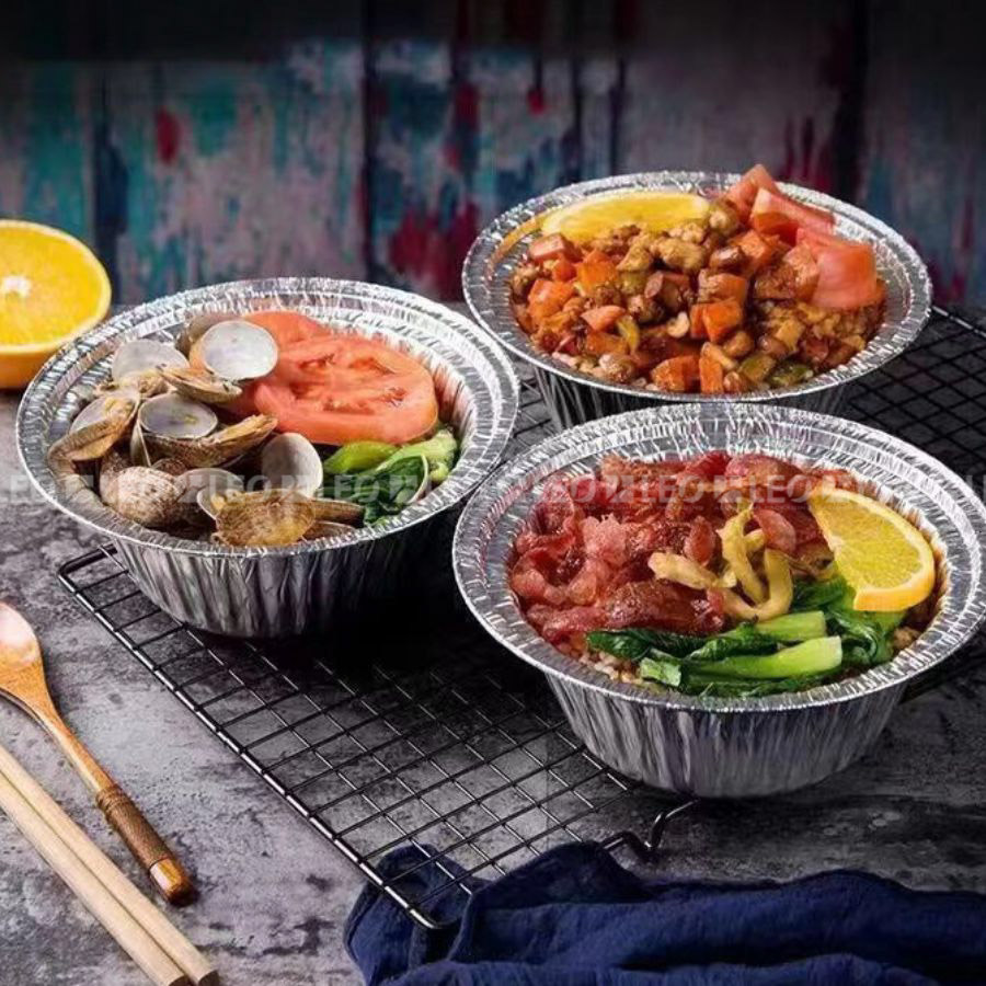 Khay nhôm tròn 750ml 5 Khay nhôm tròn 750ml