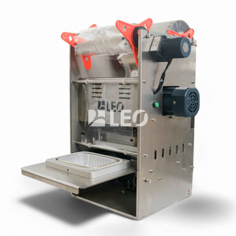 Máy cán màng khay nhôm