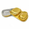 Cận cảnh lòng khay nhôm đựng cơm 2 ngăn cao cấp 800ml từ LEO Aluminium Packaging