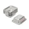Nhiều khay nhôm phổ thông hình chữ nhật 250ml thể hiện rõ 2 mặt khay
