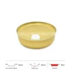 Thông số kích thước chén nhôm tròn cao cấp 70ml LEO miệng 73mm, chiều cao 27mm