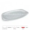 Thông số kích thước khay nhôm oval phổ thông 1500ml LEO miệng 428x285mm, chiều cao 28mm