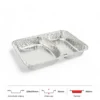 Thông số kích thước khay nhôm 2 ngăn đựng cơm phổ thông 850ml LEO miệng 229x179mm, chiều cao 33mm