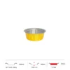 Thông số kích thước khay nhôm tròn cao cấp 250ml LEO miệng 110mm, chiều cao 40mm