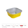 Thông số kích thước khay nhôm vuông cao cấp 300ml LEO miệng 90x90mm, chiều cao 43mm