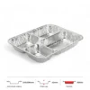 Thông số kích thước khay nhôm 4 ngăn đựng cơm phổ thông 850ml LEO miệng 241x206mm, chiều cao 42mm