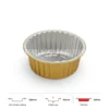 Thông số kích thước khay nhôm tròn cao cấp 450ml LEO miệng 128mm, chiều cao 50mm