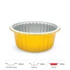 Thông số kích thước khay nhôm tròn cao cấp 570ml LEO miệng 140mm, chiều cao 55mm