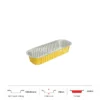 Thông số kích thước khay nhôm bánh hình chữ nhật cao cấp 200ml LEO miệng 166x64mm, chiều cao 29mm