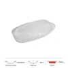 Thông số kích thước khay nhôm oval phổ thông 1500ml LEO miệng 428x285mm, chiều cao 28mm