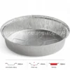 Thông số kích thước khay dĩa nhôm tròn phổ thông 1020ml LEO miệng 212mm, chiều cao 47mm