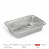 Thông số kích thước khay nhôm chữ nhật phổ thông 1040ml LEO miệng 220x159mm, chiều cao 52mm