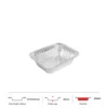 Thông số kích thước khay nhôm chữ nhật phổ thông 250ml LEO miệng 127x100mm, chiều cao 41mm