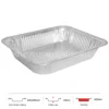 Thông số kích thước khay nhôm chữ nhật phổ thông 3200ml LEO miệng 324x264mm, chiều cao 40mm