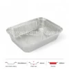 Thông số kích thước khay nhôm chữ nhật phổ thông 3200ml LEO miệng 324x264mm, chiều cao 40mm