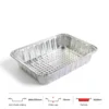 Thông số kích thước khay nhôm chữ nhật phổ thông 5020ml LEO miệng 369x270mm, chiều cao 73mm