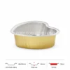 Thông số kích thước khay nhôm bánh hình trái tim cao cấp 100ml LEO miệng 88x78mm, chiều cao 30mm