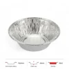 Thông số kích thước khay nhôm tròn phổ thông 55ml LEO miệng 76.6mm, chiều cao 23mm